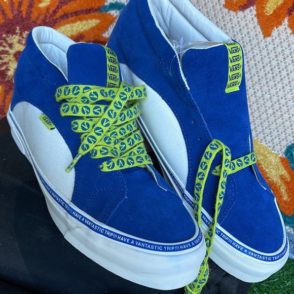 Vans The Snake Trail Lx Suede/Canvas True Blue/Marshmallow Men’s sneakers - Picture 8 of 16